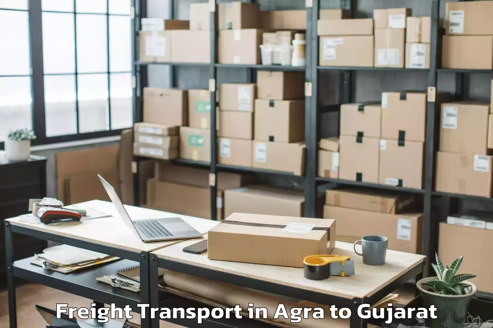 Trusted Agra to Jafrabad Freight Transport